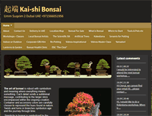 Tablet Screenshot of bonsai-dubai.com